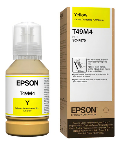 Tinta Sublimación Epson T49m 140 Ml F170 F570 Tinta Amarilla