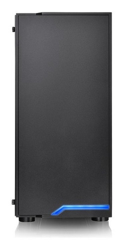 Imagen 2 de 7 de Gabinete Gamer Thermaltake H100 Tg Black Vidrio Templado