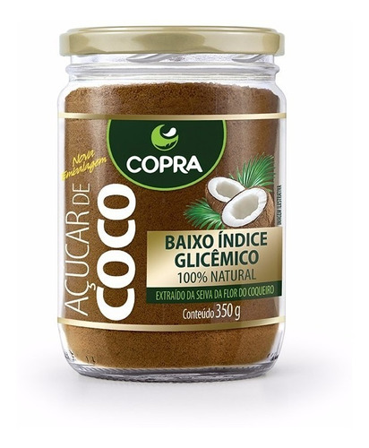 Kit 4 - Açúcar De Coco Copra 350g - 100% Puro Natural