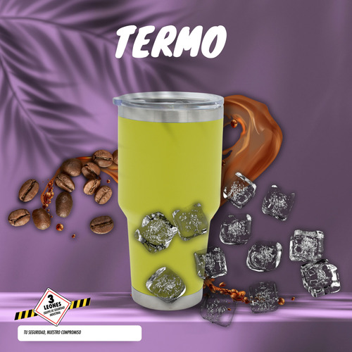 Termo De Acero Inoxidable 30 Oz Varios Colores