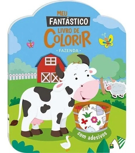 Livro Meu Fantástico Livro De Colorir - Fazenda (com Adesivos) - Todolivro [2020]