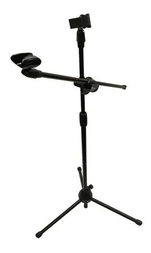 Pedestal Tripé Com Suporte Preendedor Profissional Microfone