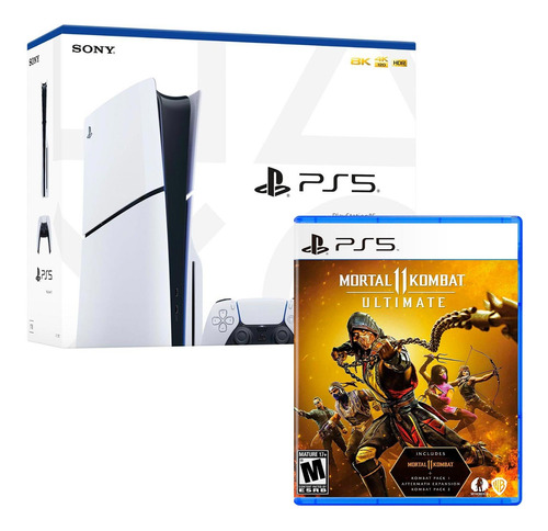 Consola Ps5 Slim Con Lector + Mortal Kombat 11 Ultimate