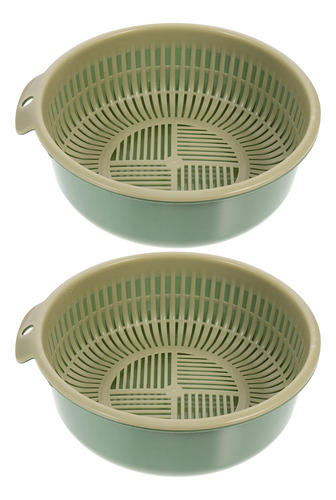 Draining Bowl, Cesto Escurridor De Dos Niveles, Doble Capa,