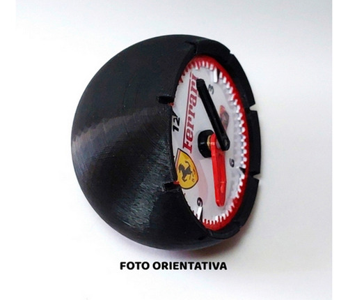 Reloj De Escritorio Impreso En 3d Modelo Mclaren F1 Negro