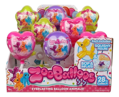 Zooballoos Muñeco Animal Squishy Globo Sorpresa