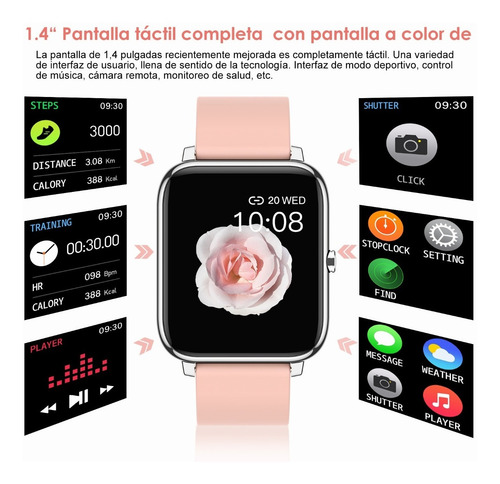 Imagen 4 de 7 de Reloj Inteligente Deportivo Bluetooth Impermeable Sports