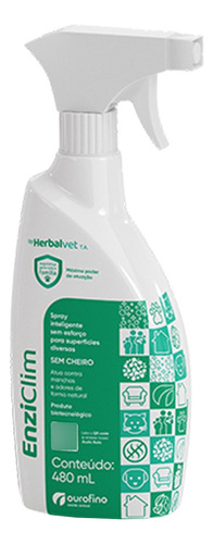 Herbalvet Enziclim Spray 480ml Contra Mancha Odores Ourofino