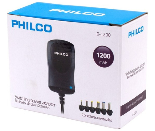 Eliminador Pilas Philco 1200mha 6 Conectores /tecnofactory