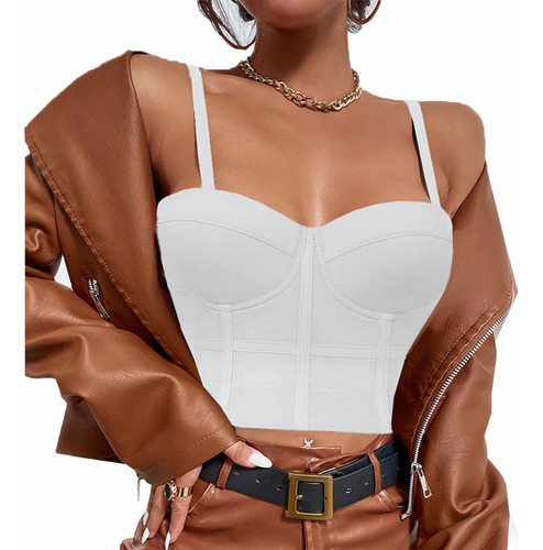 Bustier Corset Bralette Push Up Sujetador Crop Top Sexy