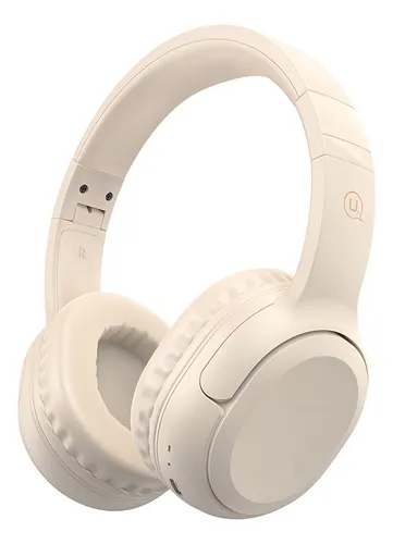 Audifonos Bluetooth Inalambricos Headset Usams Yg23 Ligero Color Beige
