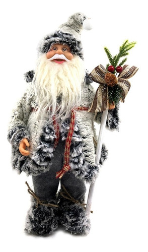 Papá Noel Esquimal 30 Cm Decoración Navidad