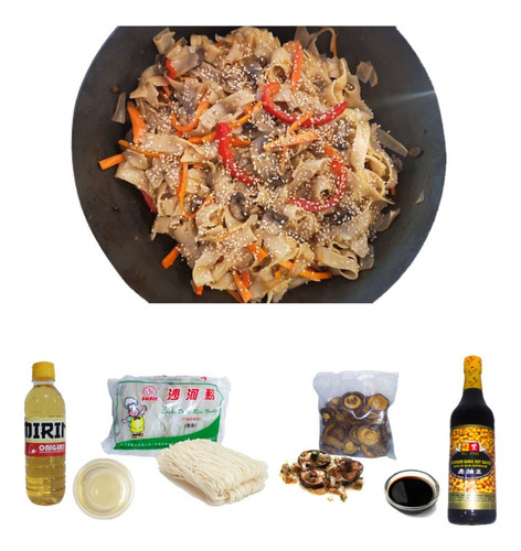 Pack Mixed Oriental 4pza Fideo Sahofan Hongo Shitake Mirin