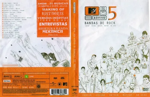 Dvd Lacrado 5 Bandas De Rock Mtv Ao Vivo Forfun Fresno Hatee