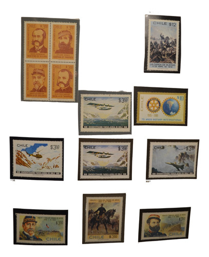 Ch531 Chile Varias Series Completas Años 1979-80 Mint