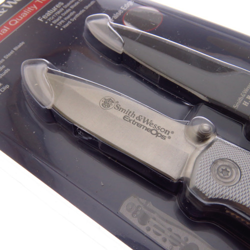 Swp1105619 Smith & Wesson Combo Navaja Y Cuchillo Bota Hrt Color Negro Y Aluminio