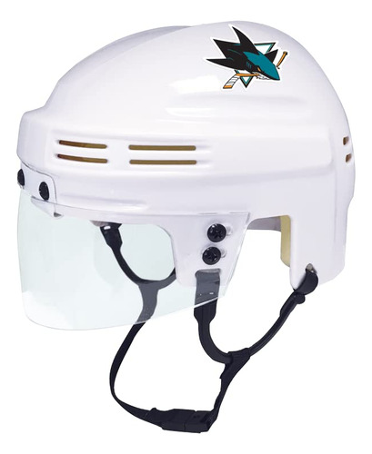 Sportstar Mini Hockey Display Helmet  White  San Jose Sjs