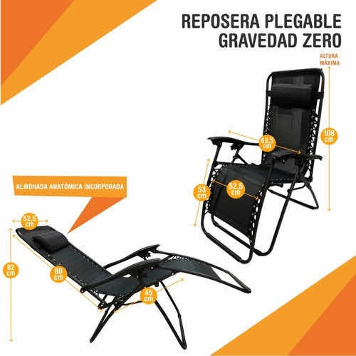 Imagen 4 de 10 de Silla Cama Plegable Asoleadora Jardín Exterior Piscina Envio