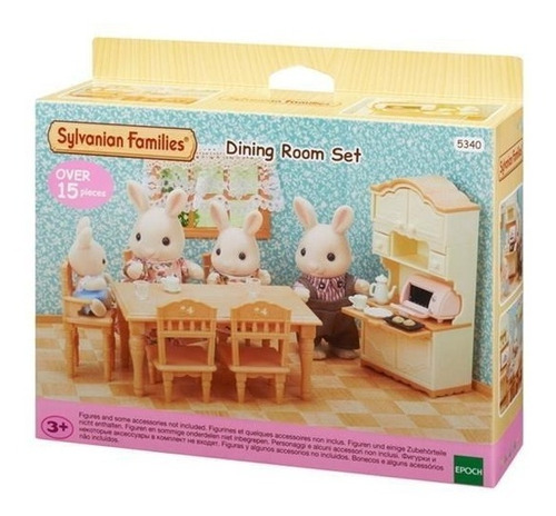 Sylvanian Families Dining Room Juego De Comedor 5340