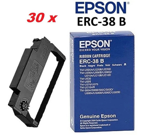 30 Cinta Epson Erc-38b Negro Tmu200 Tm300 Originales - Nueva