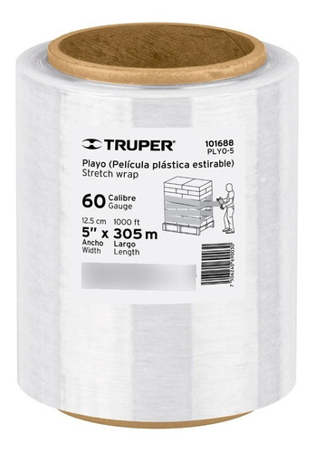 Película Elástica Transparente Calibre 60 Truper 101688