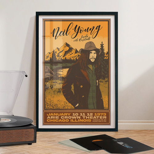 Cuadro 60x40 Rock - Neil Young -  Poster