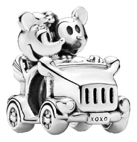 Pandora Charm Mickey & Minnie En Auto S925 + Kit De Regalo