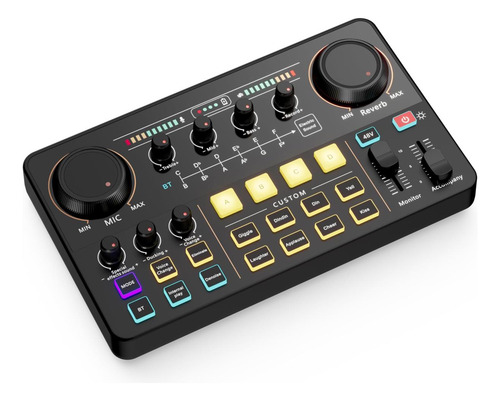 Singwe Streaming Audio Mixer, Rgb Interfaz De Audio Con 48v