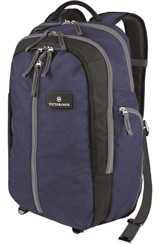 Mochila Altmont Vertical Zip Laptop Backpack Victorinox Color Azul y Negro Diseño de la tela Balistica