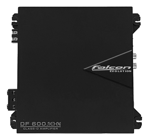 Amplificador Potencia 600wrms Falcon Df600.1 Dx 2ohms Cor Preto