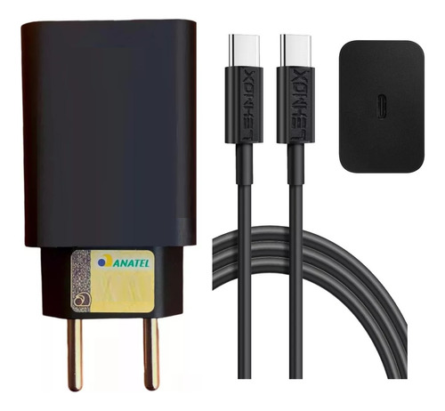 Carregador Para Samsung Turbo 30w Pd Usb-c A15 A34 A54 A05s