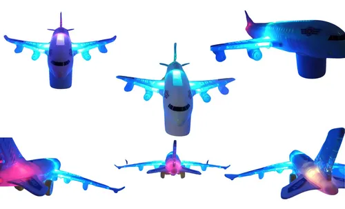 Juguete Avión Luces Sonido Movimiento Niños Bebe