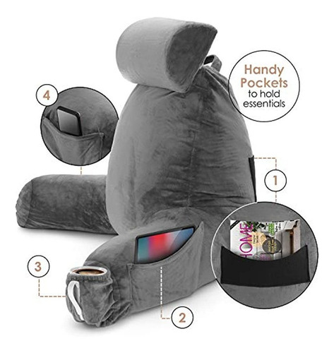 Almohada De Lectura Nestl, Almohada De Cama Grande, Almohada