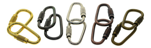 . 4 X 20 Piezas Pequeño Llavero Mosquetón Clips D Anillo