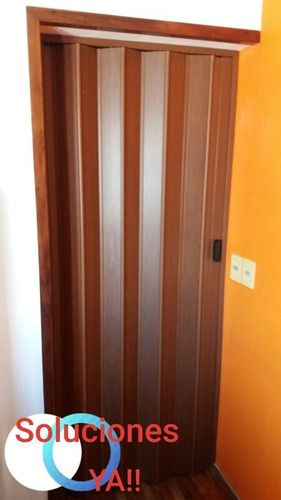 Imagen 7 de 9 de Puerta Plegable Rústico 3d Vista Y Tacto 1x2.1 Madera Piedra