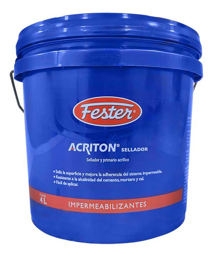 Acriton Sellador 4l Fester Para Impermeabilizar