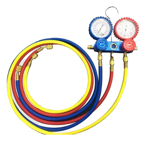 Manómetro R410a, R32, R22, R134a. Abltek  Incluye Mangueras