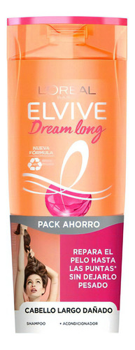  Pack Shampoo + Acondicionador Dream Long 740ml Elvive