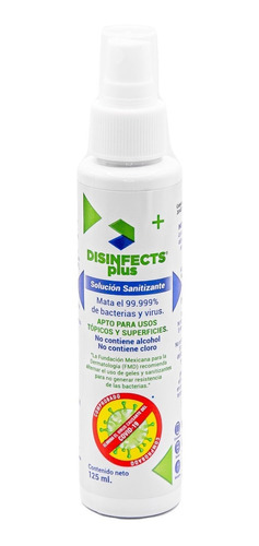 Solución Sanitizante Desinfects Plus®sin Cloro/alcohol 125ml