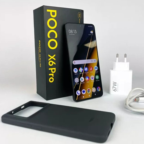Celular Xiaomi Poco X6 Pro 5g Nfc 512gb 12gb Ram Dual Sim Gamer Mediatek Dimensity 8300 Ultra Octa-core Gran Batería 5000mah Con Accesorios Incluidos Negro