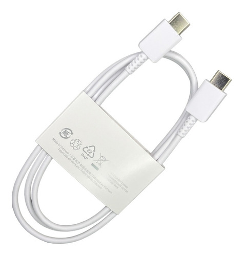 Cabo Usb-c Duplo Samsung Galaxy M51 M53 M62 A70 A80 Branco Fosco