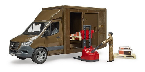 Imagen 3 de 5 de Mercedes Benz Sprinter Ups Bruder Escala 1:16