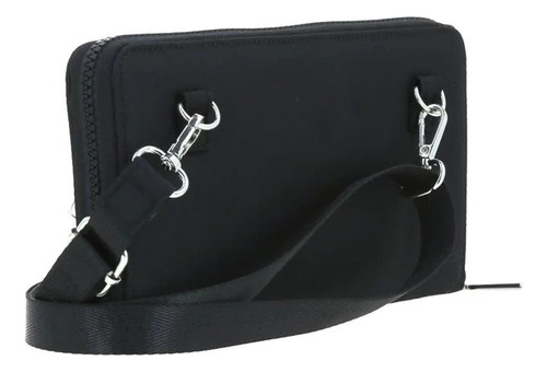 Porta Pasaporte Negro Gorett Mujer Gs24040-3 Diseño De La Tela Liso