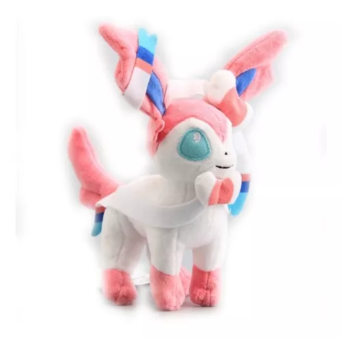 Pelúcia Pokémon Sylveon Eevee Evoluções Oficial Colecionador - R$ 78,9