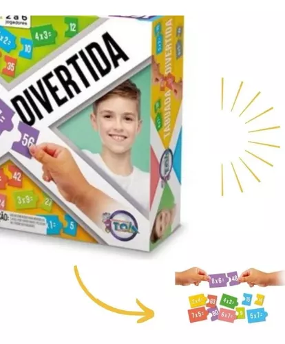 Jogo Educativo Tabuada Divertida Com 160 Peças - Tóia