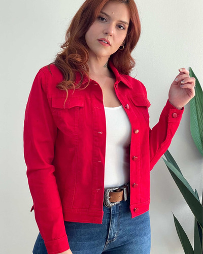 Imagen 4 de 4 de Chaqueta Mezclilla Denim Claro