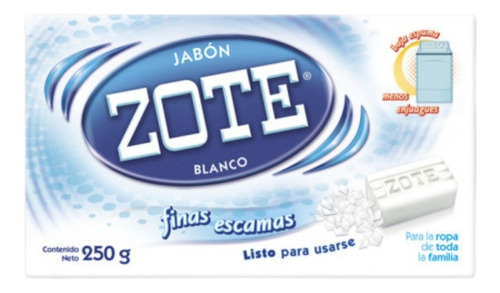 Jabón Zote Finas Escamas 18 Pz De 250g Biodegradable