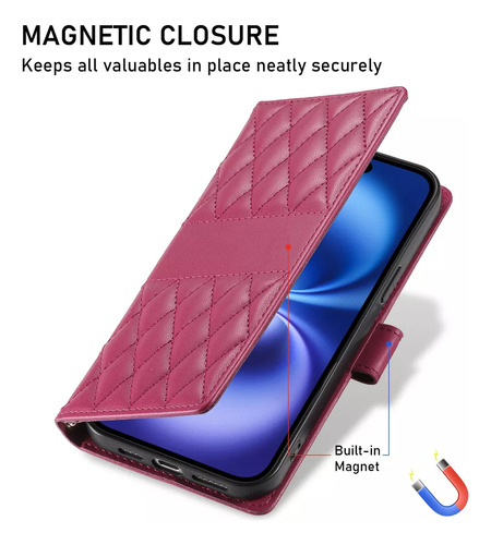 Funda Tipo Cartera De Piel Para Xiaomi Poco X7 Pro X6 X5 M6