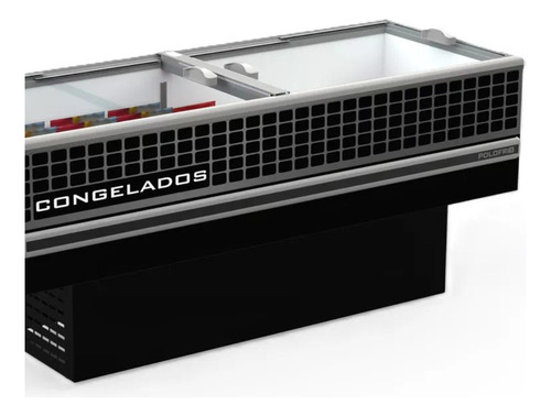 Ilha 2 Metros Expositor Congelados Polo Frio 127v 520 Litros Cor Preto 127
