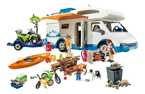 Playmobil Camping Mega Set Juguete, Multicolor.